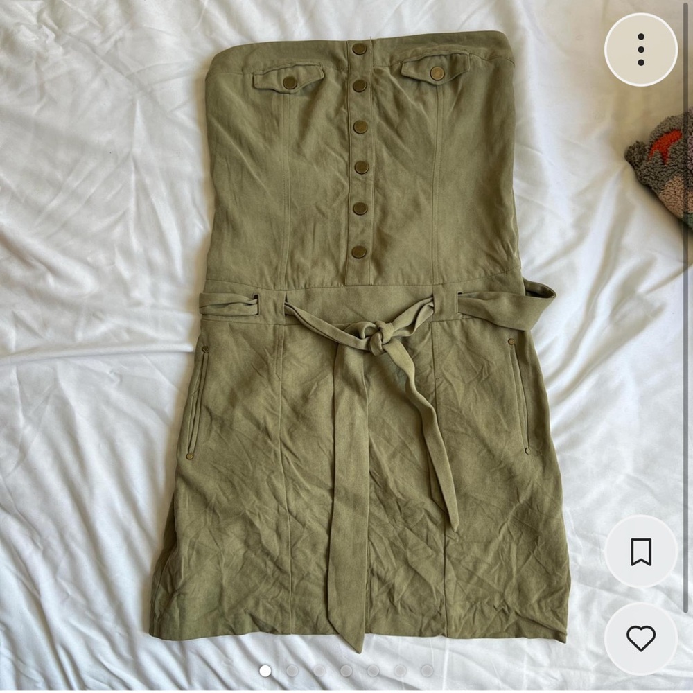 100% Silk BeBe Cargo Tube Dress